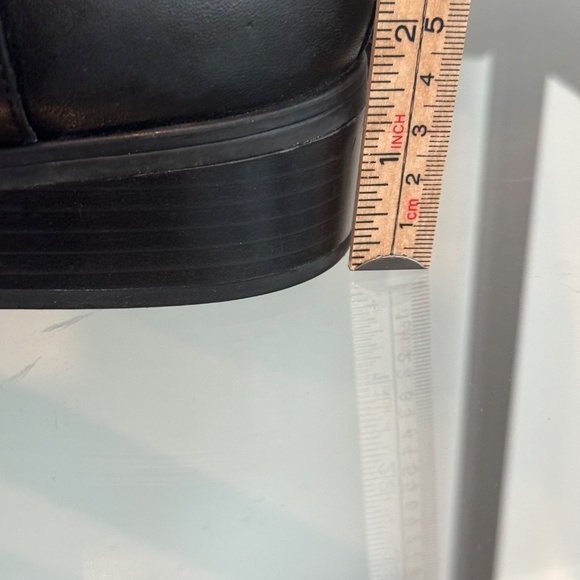 LAUREN RALPH LAUREN Marion -W Women’s Black Leather & Suede Zip Riding Boot 9W - Picture 9 of 16